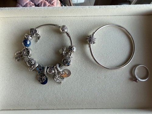 Pandora silver bracelet charm - silver,